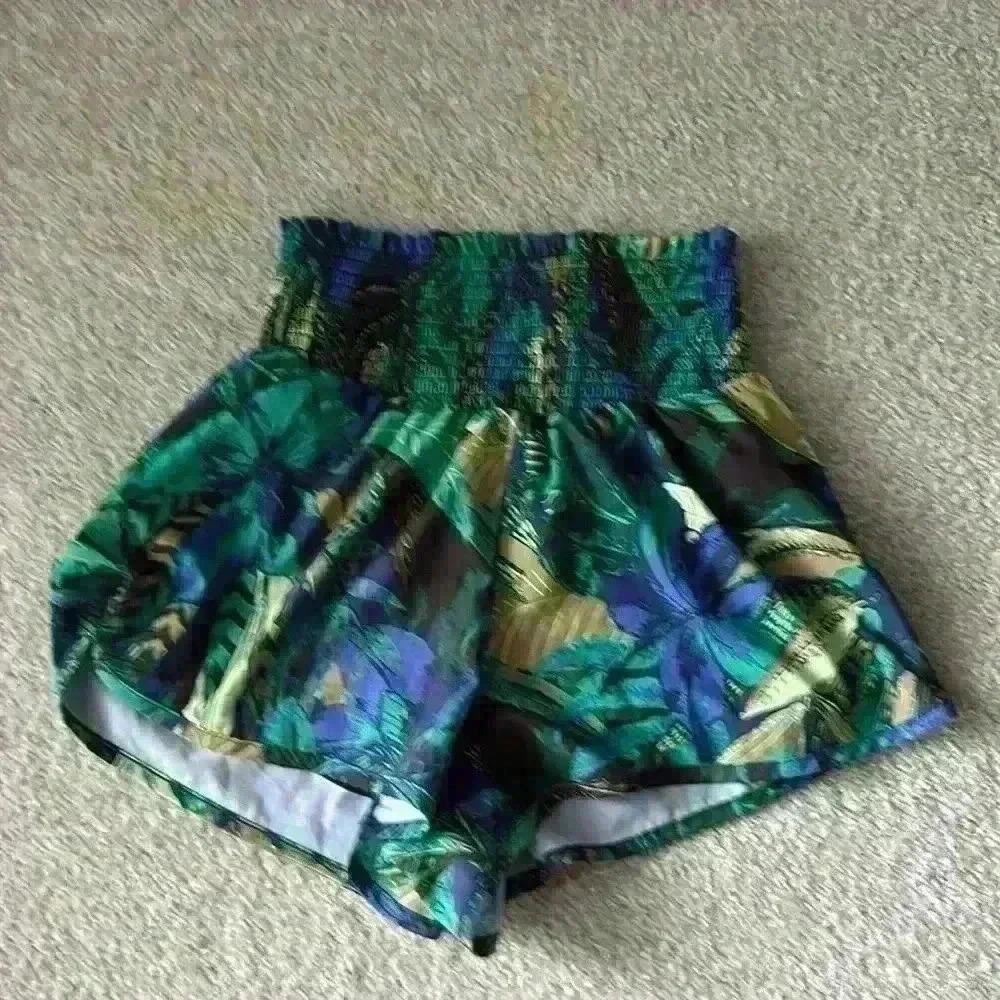 Offline By Aerie High Waister Smocked Lined Shorts